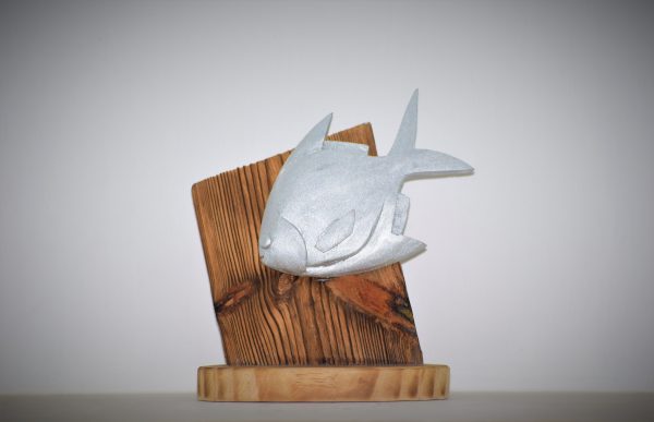 Wooden Fish Carved Sculpture